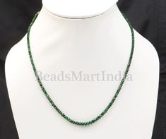 Emerald Beaded Necklace, Precious Emerald Rondelle Necklace, 3-5.5mm Gemstone Beads Jewellery, Faceted Emerald Necklace, Birthstone Necklace Measurements From 3-5.50 mm (Approx.) Drilled Size - .40mm  Stone -  Emerald Style -Rondelle Strand Measurement - 38 Cm Average Weight- 80 Cts Emerald Necklace With Round Beads As Gift, Gift Emerald Necklace With Round Beads, Emerald Necklace With Round Gemstone Beads, Emerald Necklace With Faceted Round Beads For Jewelry Making, Emerald Style, Necklace Birthstone, Gemstone Beads Jewelry, Ruby Beads, Emerald Bead