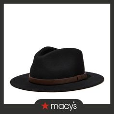 in stock Black Flat Brim Winter Hat, Black Flat Brim Hat For Winter, Black Flat Bill Hat For Winter, Black Fedora With Adjustable Flat Bill, Adjustable Black Fedora With Flat Bill, Wide Brim Felt Hat, Felt Hat, Wide Brimmed, Buy Online