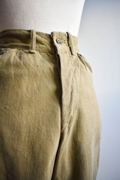 Vintage Olive Green BSA Jodhpurs | Etsy Vintage Style Khaki Trousers, Cotton Cargo Pants With Buttons For Workwear, Classic Cotton Bottoms With Buttons, Vintage Khaki Cargo Pants For Work, Khaki Cotton Work Pants With Belt Loops, Classic Olive Pants With Pockets, Vintage Cotton Chinos For Work, Brown Cotton Work Pants With Belt Loops, Classic Khaki Cargo Pants With Belt Loops