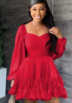 Classy Short Dresses, Chic Dress Classy, Short Gowns, Looks Party, Long Sleeve Dresses, Classy Dress Outfits, Classy Casual Outfits, African Design Dresses, Patchwork Dress