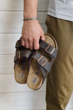 The legendary two-strap design from BIRKENSTOCK - the Arizona. Iconic style complemented with the signature comfort of the BIRKENSTOCK foot bed. This version also boasts an additional foam layer, its soft foot bed offering extra comfort. Shown in a beautiful, oiled nubuck leather. Canadian Clothing, Foot Bed, Birkenstock Milano, Iconic Style, Birkenstock Arizona, Nubuck Leather, Birkenstock, Style Icons, Arizona