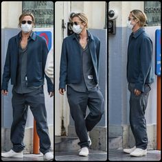 Brad Pitt Street Style, Gents Hats, Brad Pitt Style, Famous Boy, Minimalist Street Style, Causal Outfits, Men Fashion Casual Outfits, Leather Jacket Men