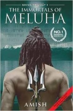 the book cover for the dawn falls of meluha, which features an image of a man with dreadlocks