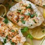 Butter Baked Cod, Cod Fish Recipes Baked, Baked Cod Recipes, Cod Fish Recipes, Quick Seafood Recipes, Basil Salt, Seafood Feast, White Fish Recipes, Fish Recipes Baked