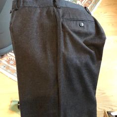 They Measured 16 1/4” New Condition Great For Father’s Day Fitted Bottoms With Straight Hem For Winter, Classic Dress Pants With Pockets For Winter, Classic Straight Leg Winter Bottoms, Casual Fitted Wool Pants, Fitted Wool Casual Bottoms, Casual Fitted Wool Bottoms, Suit Pants, Dress Pants, Mens Pants