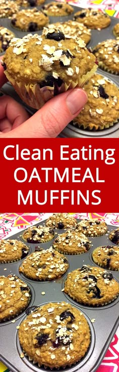 clean eating oatmeal muffins recipe