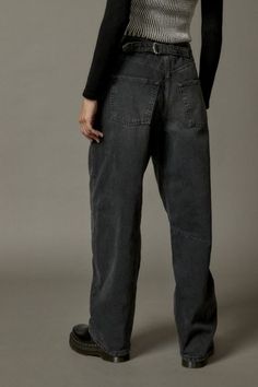 The ultimate pair of boyfriend jeans from BDG and only at Urban Outfitters. BDG Logan buckle baggy boyfriend jeans in a wardrobe-essential mid rise. Boyfriend fit buckle jeans with a baggy wide leg and buckle detail at the back for a cinchable waistband. Finished with light distressing at the hem for an effortlessly lived-in look. Features BDG Logan buckle baggy boyfriend jeans BDG baggy jeans with a cinchable waistband and stitched detailing at the knees Crafted from rigid BDG denim that will s Trendy Rigid Denim Cargo Jeans For Fall, Fall Straight Leg Cargo Jeans In Rigid Denim, Edgy Baggy Straight Leg Cargo Jeans, Baggy Straight Leg Edgy Cargo Jeans, Baggy Edgy Cargo Jeans, Baggy Grunge Jeans With Belt Loops, Fall Grunge Straight Leg Cargo Jeans, Grunge Baggy Jeans With Belt Loops, Baggy Rigid Denim Cargo Jeans For Fall