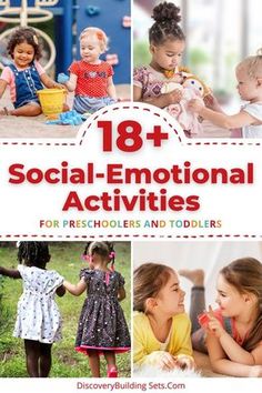 18 easy social-emotional learning activities for preschoolers and toddlers that support relationship skills: identifying their emotions and understanding others' feelings. Sharing and turn-taking activities for toddlers and preschoolers. Cooperation and friendship skills for kids. Build their skills with easy, interactive, and fun activities. Try them now! Social Emotional Learning Activities Pre K, Social Emotional Play Activities, Social Emotional Small Group Preschool, Intellectual Activities For Preschoolers, Activities About Sharing For Preschool, Friendship Cognitive Activities, Preschool Social Emotional Activities Small Groups, Farm Social Emotional Activities Preschool, Social Emotional Activities Preschool Circle Time