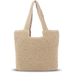 PRICES MAY VARY. Premium Material: 100% Real and Natural Handmade Rattan Bags.,This women's straw bag is made of natural straw with polyester cloth lining, which is so lightweight to carry. And it is handwoven by experienced craftsmen for high durability. Size: 16.5''*23.6''(L*H), strap height:11''(This is the measurement without putting anything in the handbag. Please consider the straw tote bag size before your order). Large Capacity: The straw bag is big enough to hold iPad, wallet, A4 magazi Cheap Beige Beach Bag For Everyday Use, Cheap Neutral Shoulder Bag For Summer, Cheap Everyday Natural Shoulder Bag, Casual Cheap Beige Beach Bag, Cheap Beige Crossbody Beach Bag, Cheap Natural Color Crossbody Beach Bag, Cheap Trendy Shoulder Bag For Picnic, Cheap Zara Shoulder Bag For Vacation, Cheap Brown Straw Tote Bag