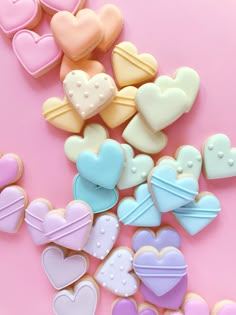 an instagram photo with hearts and cookies on it