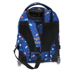 J World Lollipop Rolling Backpack And Lunch Bag - Spaceship, Blue Functional Blue School Luggage, Playful Multicolor School Luggage, Playful Luggage For Back To School, Playful School Luggage For Back To School, Playful Back To School Luggage, Rolling Backpack, Lunch Bag, Lollipop, Spaceship