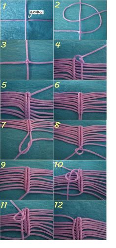 instructions to make a knotted rope