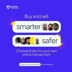 an ad for equat's buy and sell smart safers website