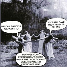 three women holding hands with speech bubbles above them that say, we can dance if we want to