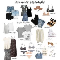 Summer Essentials Clothes, Minimalist Capsule Wardrobe, Wardrobe Planning, Short Playsuit, Fashion Capsule, Mode Inspiration, Spring Summer Outfits