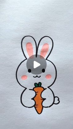 an image of a cartoon bunny holding a carrot