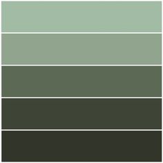 shades of green and grey in the same color scheme