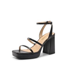 Sandals Y2k, Chunky Heel Platform Sandals, Strappy Block Heel Sandals, Statement Sandals, Chunky Platform Sandals, Y2k Dress, Platform Heels Chunky, Platform Sandals Heels, Slingbacks