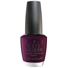 Express yourself thanks to your nails color with OPI Nail Lacquer! More than 100 shades to suit all your needs, moods, outfits and occasions. OPI promises an easy soak-off removal to protect the natural nail. Style guaranteed from the fingertips to the toes! FEATURES More than 100 shades available Up to 11 days of wear For best results, use complementary OPI treatments How to use Remove existing nail lacquer with "OPI Expert Touch Remover" Trim and shape nails by filing in one direction only to prevent breakage Push back the cuticles Apply a base coat "OPI Base Coat" Apply two coats of Nail Lacquer with one shade of "OPI Nail Lacquer" Apply the finishing coat with the "OPI Top Coat" For a manicure that's dry to the touch in minutes, apply 2 drops of "OPI DripDry" to each nail * Color as sh Opi Black Cherry Chutney, Black Cherry Nails, Dark Red Nail Polish, Cherry Chutney, Classic Nail Polish, Opi Colors, Opi Nail Colors, Dark Red Nails, Cherry Nails