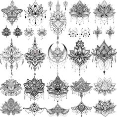 an image of ornamental designs in black and white