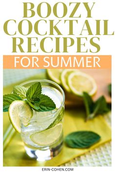 boozy cocktail recipes for summer