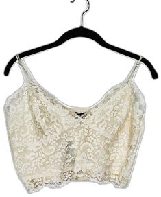 Lace Camisole, Ivory Lace, Adjustable Straps, Cream, Lace, Women Shopping, Color