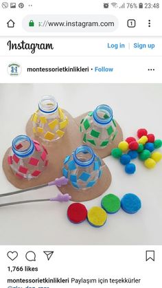 an instagram page with some toys on it