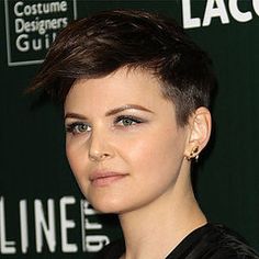 http://gummiskye.hubpages.com/hub/Best-Hair-Cuts-for-Square-Faces Jennie Garth, Ginnifer Goodwin, Maggie Gyllenhaal, Elisabeth Moss, Michelle Williams, Shaved Sides, La Face, Girl Short Hair