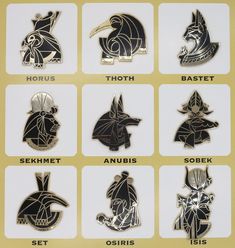 an assortment of different types of metal badges