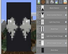 an image of a computer screen with the text, black and white in minecraft