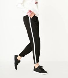 Length: Full Length Material: Polyester Material: Spandex Model Number: 119150501 Pattern Type: Solid Style: Casual Pant Style: Pencil Pants Closure Type: Drawstring Front Style: Flat Waist Type: Mid Gender: Women Fit Type: Loose Decoration: None Applicable age: The age of 18 to 24 High female trousers: Natural waist Item no: 119150501 Year season: Spring 2019 Thickness: Routine Unique Design: Contrasting printed creases, Elasticized cuffs, Buckle & zip fly Stretch Joggers With Elastic Side Panels, Ankle-length, Stretch Ankle-length Joggers With Elastic Side Panels, Stretch Summer Joggers, Summer Stretch Pants With Elastic Side Panels, Casual Elastane Pants With Elastic Side Panels, Spring Stretch Elastane Sweatpants, Stretch Elastane Jogging Pants, Casual Elastane Bottoms For Jogging, Sporty Elastane Pants For Summer