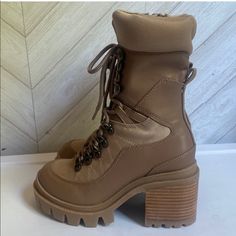 Super Cute Brand New Pair Of Boots Never Worn Perfect Heel Size That Doesn’t Hurt Zipper On Side For Convenience Would Be Great For Burning Man Or Festivals Too Perfect Heels, Moto Boots, Burning Man, Platform Boots, Jeffrey Campbell, Hiking, Super Cute, Women Shoes, Brand New