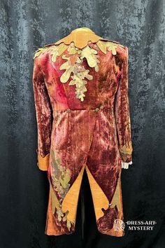 This custom creation was designed to bring a client’s unique vision to life: the King of the Faeries stepping into an autumn forest. Crafted with lush velvet, intricate leaf appliqués, and warm, earthy tones, this piece reflects the magic and elegance of nature. Every detail, from the tailored fit to the fine embroidery, is a testament to bespoke artistry. If you're seeking a unique costume for cosplay, theatrical performances, or even a themed wedding, let us transform your imagination into a one-of-a-kind masterpiece.

 #CustomFantasyWear #BespokeDesign #OneOfAKind Lush, Bespoke