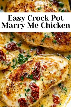 Fall in love with dinner tonight! This Crock Pot Marry Me Chicken Recipe is creamy, savory, and packed with flavor from sun-dried tomatoes, Parmesan, and garlic. Let your slow cooker do all the work! Chicken In A Slow Cooker Recipes, Crockpot Mary Me Chicken, Crock Pot Marry Me Chicken Soup, Slow Cooker Marry Me Chicken Recipe, Slow Cooker Parmesan Garlic Chicken, Crock Pot Marry Me Chicken Recipe, Marry Me Chicken Slow Cooker, Marry Me Chicken Soup Crock Pot, Crockpot Marry Me Chicken Recipe