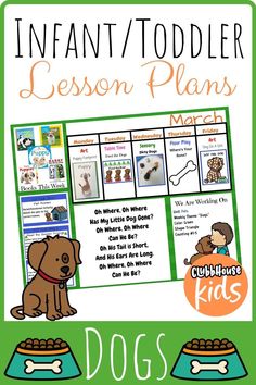 an infant and toddler lesson plan for dogs