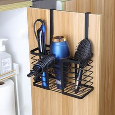 PRICES MAY VARY. 【Easy to use】The bathroom organizer can be mounted on the counter or cabinet door for instant storage. Does not take up limited bathroom space.（Tips: Not recommended for hanging on room doors.） 【3 in 1 Hair Dryer Organizer】With 3 compartments storage spaces, the large capacity (L 10.43" x W 4.32" x H 7") can securely store hair dryer holders, curling wands, brushes and combs, etc. Keeps countertops tidy and is ideal for bathrooms, guest bathrooms and powder rooms. 【Adjustable He Hair Tool Storage, Hair Dryer Organizer, Blow Dryer Holder, Hair Tool Organizer, Space Saving Bathroom, Small Bathroom Organization, Hair Tool, Hair Dryer Holder, Bathroom Storage Racks