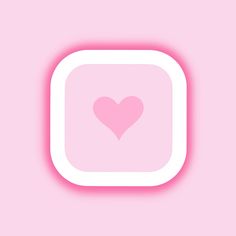 a pink and white square with a heart on the center, against a light pink background