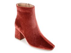 Saw this at DSW! Stylish Shoes For Women, Velvet Block Heels, Dress Booties, Wide Calf Boots, Block Heel Boots, Velvet Material, Journee Collection, Calf Boots, Stylish Shoes