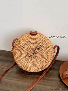 BagForLove - Compact Chic Straw Bag with Snap Button Closure - Ideal for Vacations Product Description Color Brown Bag Size Mini Pattern Type Plain Type Circle Bag Material Straw Size Chart INCH CM Strap Length Bag Length Bag Width Bag Height 51.2 inch 7.9 inch 2.8 inch 7.9 inch Strap Length Bag Length Bag Width Bag Height 130 cm 20 cm 7 cm 20 cm Details Pictures Similar Products h2 { text-align: center; } /* æ¢è¡ */ li{ white-space: normal; word-break: break-all; word-wrap: break-word; } .red-box { width: 100%; display: flex; flex-direction: row; flex-wrap: wrap; justify-content: center; } .red-box > div { width: 190px; height: 250px; margin: 10px; } .red-box > div > a > img { width: 190px; height: 250px; } .size-box { width: 100%; margin: auto; white-space: nowrap; } .table { border-co Casual Shoulder Bag With Button Closure For Daily Use, Casual Shoulder Bag With Button Closure, Summer Travel Shoulder Bag With Snap Closure, Casual Bags With Button Closure For Daily Use, Summer Shoulder Bag With Snap Closure, Rectangular Shoulder Bag With Snap Closure For Summer, Summer Rectangular Shoulder Bag With Snap Closure, Bag Minimalist, Circle Bag