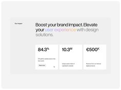 the website design is displayed with different colors and font options for each product, including an ad