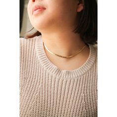 The Hestia Necklace is the perfect pick to add some subtle sparkle to your everyday outfit! Crafted from 18k gold filled chain in a 4mm herringbone pattern, this luxe piece looks gorgeous alone or stacked with other favorite necklaces. Plus, it's crafted with high quality materials and is tarnish-proof, hypoallergenic, and nickel free. Basically its an heirloom quality piece that you'll be able to pass down for generations to come. Can be worn from 16 to 18 inches. Chic Everyday Gold Snake Chain Necklace, Chic Gold Snake Chain Necklace For Everyday, Gold Snake Chain Choker For Everyday, Dainty Snake Chain Necklace For Layering, Dainty Gold Plated Herringbone Necklace With Adjustable Chain, Chic Gold Herringbone Choker, Classic Gold Snake Chain Necklace For Everyday, Chic Gold Herringbone Choker Necklace, Chic Gold Herringbone Necklace With Delicate Chain