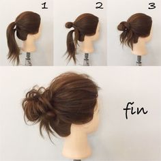 Morning Time, Hair Bun Tutorial, Busy Morning, Messy Bun Hairstyles, Work Hairstyles, Penteado Cabelo Curto, Messy Hair, Messy Hairstyles, Hair Dos