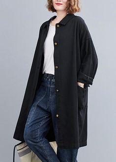 Handmade Lapel Patchwork Spring Tops Women Tunic Black Blouse Materials used:cotton blendedMeasurement:One >fits all for this item. Please make sure your >doesn't exceed this size: BUST-140cm length 100cm / 39"bust 140cm / 54.6"Shoulder 66cm / 25.74"Sleeve length 48cm / 18.72"We ship worldwide.Tracking numbers provided for all orders. Women Tunic, Blouse Material, Spring Tops, Womens Tunics, Black Blouse, Duster Coat, Cotton Blend, Womens Tops, Sleeve Length