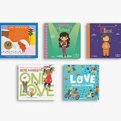 We've partnered with The Conscious Kid to curate bundles of toddlers' books by and about people of color. The picture books in this bundle help teach early readers the importance of equity, including how it's represented in literature. Get to know the impressive protagonists at the center of these five stories. KEY PRODUCT POINTS The five board books in this set include One Love by Cedella Marley, with Illustrations from Vanessa Newton. Love Makes a Family written and illustrated by Sophie Beer. Ezra Jack Keats, Kids Pottery, Early Readers, Play Book, Order Up, Book Bundles, Toddler Books, Board Books, Consciousness