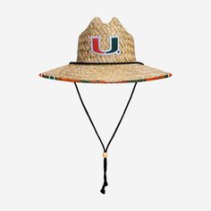 Miami Hurricanes Floral Straw Hat FOCO - FOCO.com Cool As A Cucumber, Logo Display, Straw Hat, Team Spirit, Team Colors, You've Been, Hot Summer, Summer Days, Summer Style