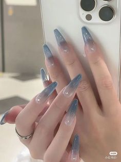 Anime Nails, Easy Nails, Blue Nail