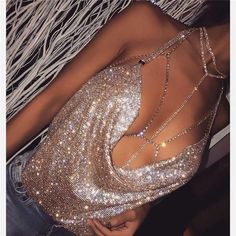 #fashion #aesthetic #glitter #glam #mesh Long Choker Necklace, Club Outfits For Women, Chique Outfits, Backless Crop Top, Mini Robes, Herve Leger, Birthday Dresses, Club Dresses