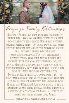 Seeking harmony within your family? Prayer can be a powerful tool to strengthen bonds and foster understanding. This prayer asks for patience, love, and compassion among family members, helping to heal divisions and enhance closeness. Find this prayer and more at Grace and Prayers for nurturing loving and supportive family relationships. Patience Love, Family Prayer