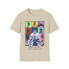 a t - shirt with an image of a football player on it