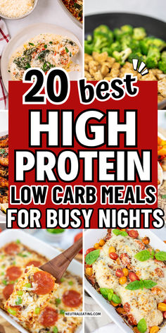 High Protein Low Carb Dinners (Topics include: keto meals with zucchini noodles, healthy dinners gut health, 1 week healthy dinners) Veggie And Protein Meals Dinners, Dinner Ideas No Carb, Easy Protein Meals For Picky Eaters, Cheap Low Calorie High Protein Meals, Student Dinner Ideas, High Protein Meals For Kids, High Protein Low Carb Dinners, Quick High Protein Meals, High Protein Meals Dinner